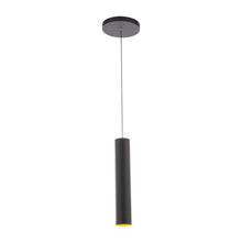 Load image into Gallery viewer, Silo LED Pendant Light in Black/Gold (Small).