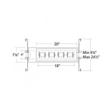 Load image into Gallery viewer, Silo Multiples 4 Light LED Recessed Trim - line drawing.
