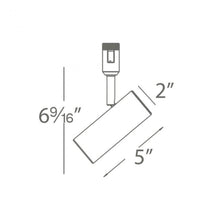 Load image into Gallery viewer, Silo X10 Flexrail Track Head - line drawing.