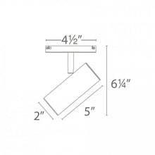 Load image into Gallery viewer, Silo X10 LED Monopoint Spot Light - line drawing.