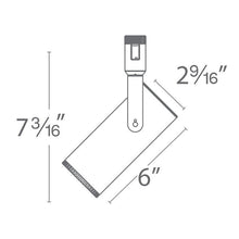 Load image into Gallery viewer, Silo X20 Flexrail LED Track Head - line drawing.