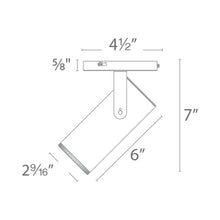 Load image into Gallery viewer, Silo X20 LED Monopoint Spot Light - line drawing.
