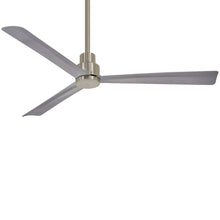 Load image into Gallery viewer, Simple Outdoor Ceiling Fan in Brushed Nickel/Large.