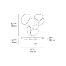 Load image into Gallery viewer, Skydro LED Ceiling Light - line drawing.