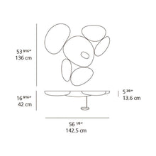 Load image into Gallery viewer, Skydro LED Ceiling Light - line drawing.