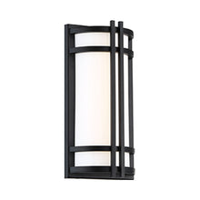 Load image into Gallery viewer, Skyscraper Outdoor LED Wall Light in Small/Black.