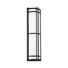 Load image into Gallery viewer, Skyscraper Outdoor LED Wall Light in Large/Black.