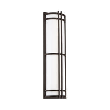 Load image into Gallery viewer, Skyscraper Outdoor LED Wall Light in Large/Bronze.