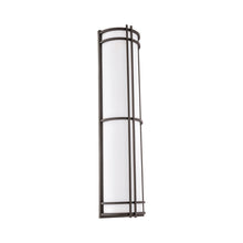 Load image into Gallery viewer, Skyscraper Outdoor LED Wall Light in X-Large/Bronze.