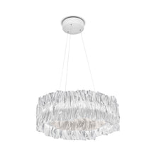 Load image into Gallery viewer, Accordeon LED Chandelier in White.