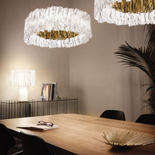 Load image into Gallery viewer, Accordeon LED Table Lamp in dining room.