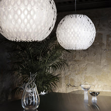 Load image into Gallery viewer, Charlotte Globe LED Pendant Light in living room.