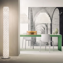 Load image into Gallery viewer, Charlotte LED Floor Lamp in dining room.