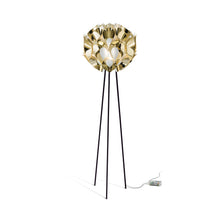 Load image into Gallery viewer, Flora LED Floor Lamp in Gold.