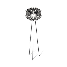 Load image into Gallery viewer, Flora LED Floor Lamp in Pewter.