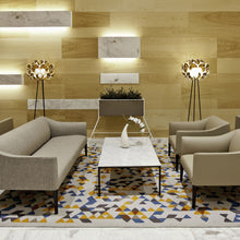 Load image into Gallery viewer, Flora LED Floor Lamp in living room.