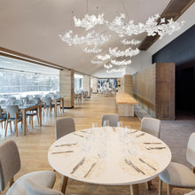 Load image into Gallery viewer, Hanami LED Linear Suspension Light in dining room.