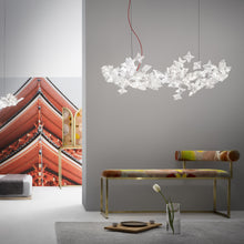 Load image into Gallery viewer, Hanami LED Linear Suspension Light in living room.