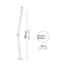 Load image into Gallery viewer, Hugo LED Floor Lamp - line drawing.