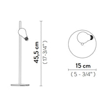 Load image into Gallery viewer, Idea LED Table Lamp - line drawing.