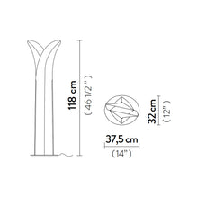 Load image into Gallery viewer, Las Palmas LED Floor Lamp - line drawing.