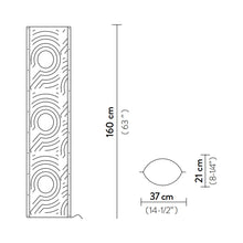 Load image into Gallery viewer, Venti LED Floor Lamp - line drawing.