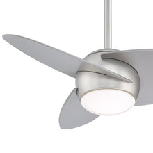Load image into Gallery viewer, Slant LED Ceiling Fan in Detail.