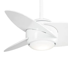 Load image into Gallery viewer, Slant LED Ceiling Fan in Detail.