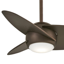 Load image into Gallery viewer, Slant LED Ceiling Fan in Detail.