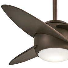 Load image into Gallery viewer, Slant LED Ceiling Fan in Detail.