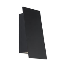 Load image into Gallery viewer, Slant Outdoor LED Wall Light in Black.