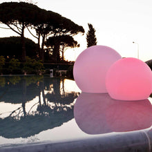 Load image into Gallery viewer, Ball Bluetooth Outdoor LED Lamp in Outside Area.