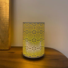 Load image into Gallery viewer, Dancing Flame Outdoor LED Table Lamp in Detail.