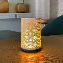 Load image into Gallery viewer, Dancing Flame Outdoor LED Table Lamp in Detail.