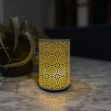 Load image into Gallery viewer, Dancing Flame Outdoor LED Table Lamp in Detail.