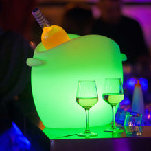 Load image into Gallery viewer, Fresh Bluetooth LED Champagne Cooler in Detail.