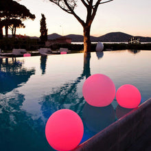 Load image into Gallery viewer, Globe Bluetooth Outdoor LED Lamp in Outside Area.