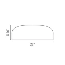Load image into Gallery viewer, Smithfield C LED Flush Mount Ceiling Light line-drawing.