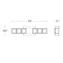 Load image into Gallery viewer, Sofia LED Bath Vanity Light- line drawing.