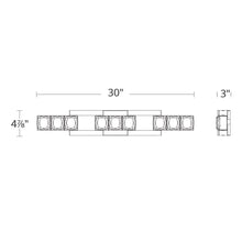 Load image into Gallery viewer, Sofia LED Bath Vanity Light- line drawing.