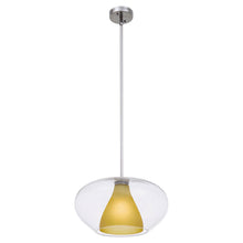 Load image into Gallery viewer, Soft Pendant Light in Amber.