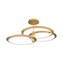 Load image into Gallery viewer, Solaris LED Pendant Light in Aged Brass.