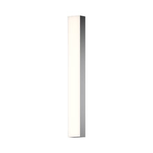 Load image into Gallery viewer, Solid Glass LED Bath Vanity Light in Satin Nickel/Medium.