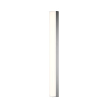Load image into Gallery viewer, Solid Glass LED Bath Vanity Light in Satin Nickel/Large.