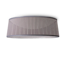 Load image into Gallery viewer, Solis LED Drum Semi Flush Mount Ceiling Light in Silver/Large.