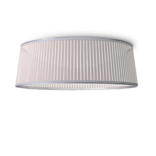 Load image into Gallery viewer, Solis LED Drum Semi Flush Mount Ceiling Light in White/Large.