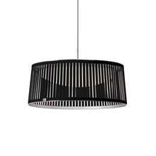 Load image into Gallery viewer, Solis LED Drum Pendant Light in Black.