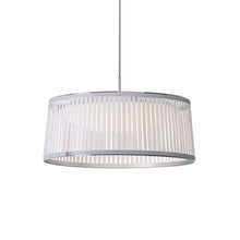 Load image into Gallery viewer, Solis LED Drum Pendant Light in White/Small.