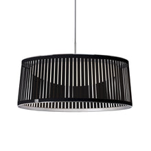 Load image into Gallery viewer, Solis LED Drum Pendant Light in Black/Large.