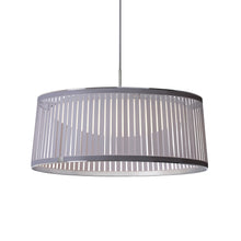 Load image into Gallery viewer, Solis LED Drum Pendant Light in Silver/Large.